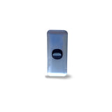 1 Gang Architrave Light Switch Single SILVER + Black Narrow Arc Slim WAFER Arcy