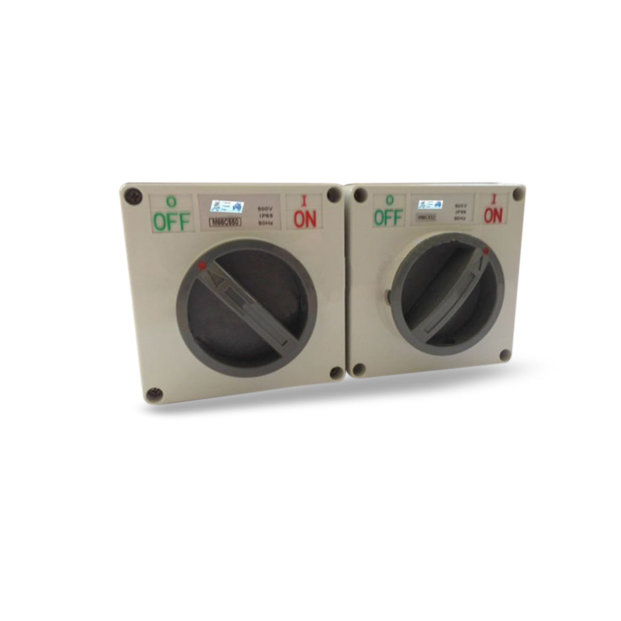 2 X 10 Amp single 1 phase Switch Isolator IP66 Weatherproof Industrial Pole