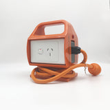 Builders 15 Amp Portable RCD 2x Single Power Point Outlet GPO Safety Switch