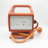 Builders 15 Amp Portable RCD 2x Single Power Point Outlet GPO Safety Switch