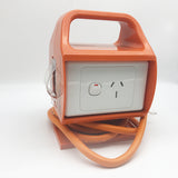 Builders 15 Amp Portable RCD 2x Single Power Point Outlet GPO Safety Switch