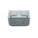 Weatherproof Double Power Point GPO 10 Amp Socket Waterproof