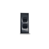 Architrave BLACK 2 Gang Light Switch Double Two Black Narrow Arc Slim Arcy Twin