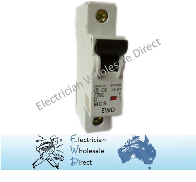 Circuit Breaker 10A 10A, 16A, 20A, 25A, 32A, 40A, 50A, 63 Amp For Switchboards