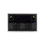 DOUBLE POLE Powerclip Double Power Point 10 Amp - Black SAA APPROVED Extra Safe