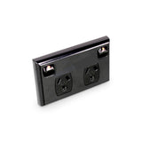 DOUBLE POLE Powerclip Double Power Point 10 Amp - Black SAA APPROVED Extra Safe