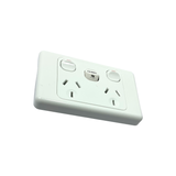 Double Power Point GPO with OVEN 32 Amp Extra Switch Wall Outlet standard style