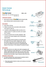 FAST CONNECT Surface Sockets Plug Base Electrical Outlets for 2.5mm Cable