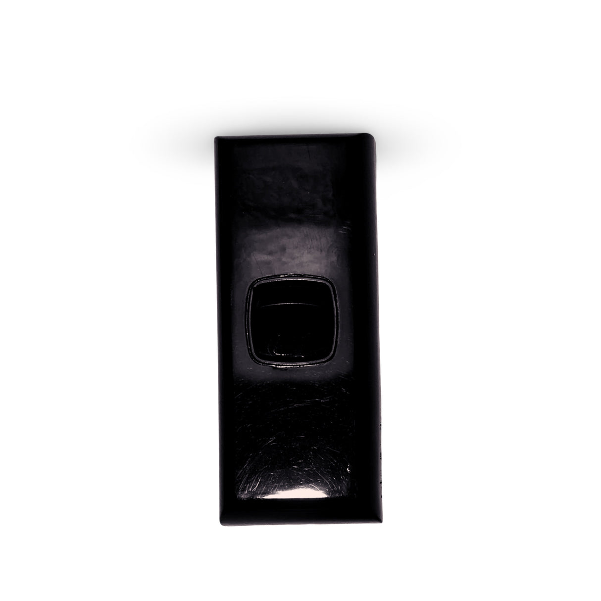 Black 1 Gang Architrave Light Switch Single Black Narrow Arc Slim