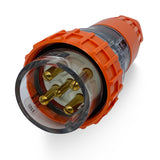 5 Pin 32 Amp IP66 Weatherproof Male Straight Plug 3 phase three phase 32A