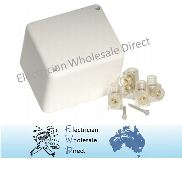 Junction Box Large Size + Single and Double Connectors Electrical