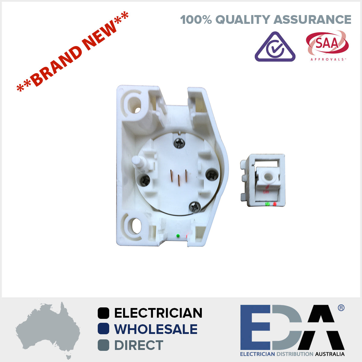 Quick Fit Surface Socket Plug Base Fan Base Transfast Electrical Socket Outlets For 2.5mm Cable