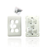 Slim Wafer 5 Gang Light Switch White Bakelight Slimline Electrical