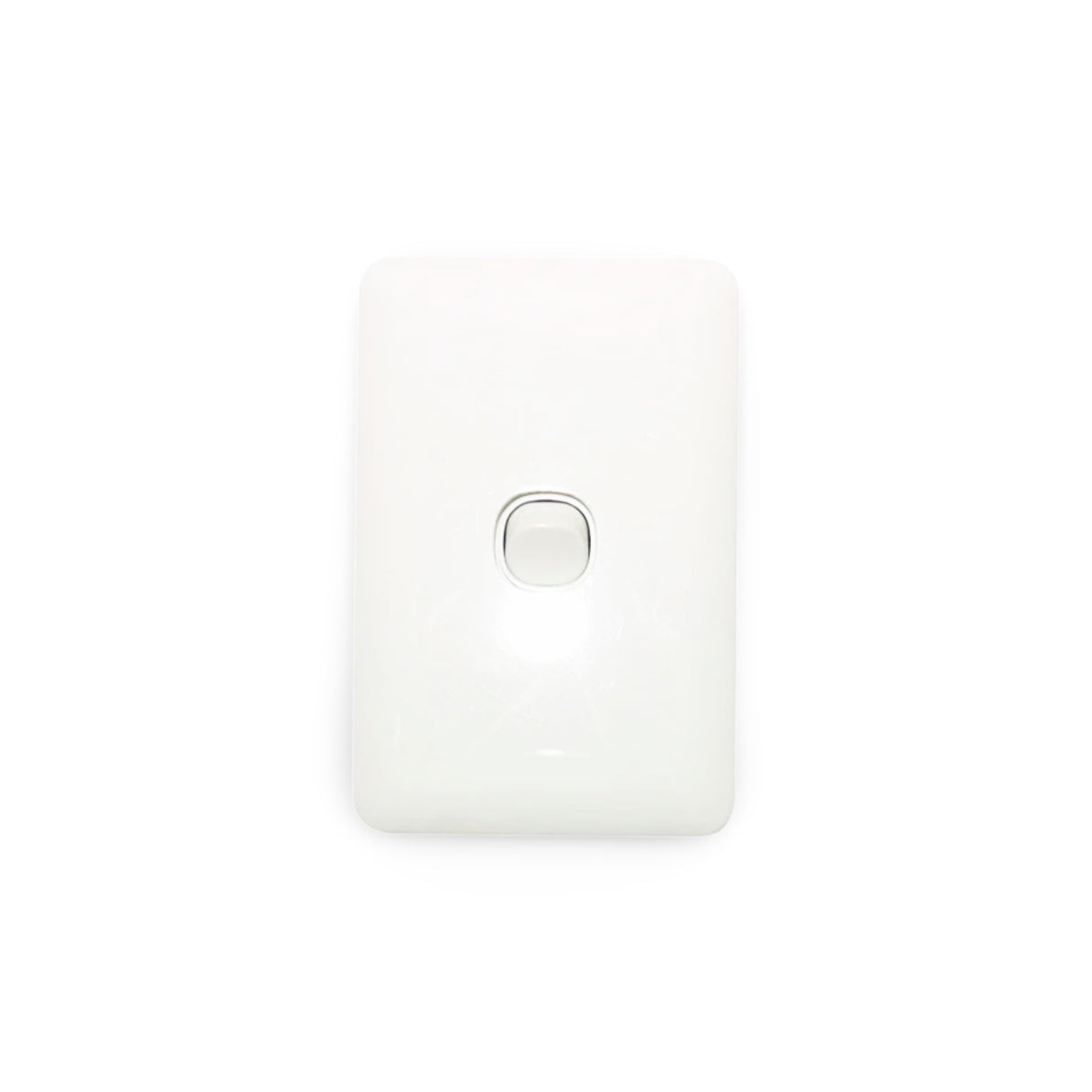 Slim Wafer Single 1 Gang Light Switch White Bakelight Slimline Electrical