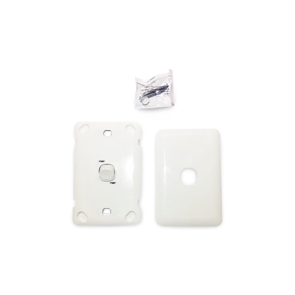 Slim Wafer Single 1 Gang Light Switch White Bakelight Slimline Electrical