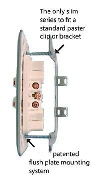 Slimline Wafer 6 Gang Switch White  Slim Electrical Outlet 10 AMP THIN