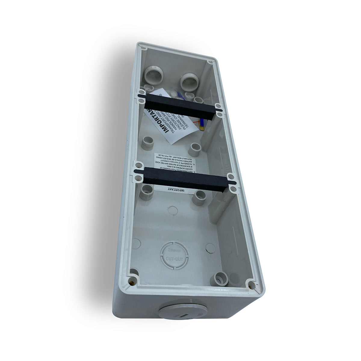 Triple base for weatherproof outlets, enclosures, switches conduit ip66 3 way