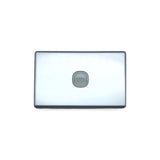 Slimline 1 Gang Switch SLIM RANGE Brushed Aluminium Silver Stainless Steel Cover