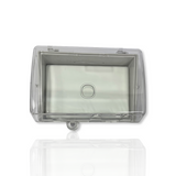 Weather proof 1 gang SWITCH &amp; Protected WATER PROOF Enclosure Lock Clear Lid GPO